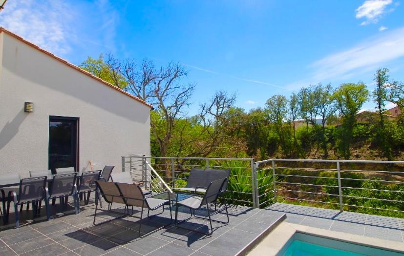 Villa Contemporaine, Jardin Mediterraneen Et Piscine Privee Saint-Jean-Pla-de-Corts ภายนอก รูปภาพ